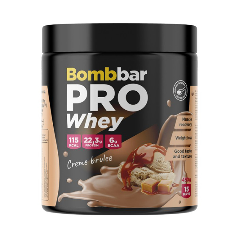 Bombbar PRO Whey Крем-брюле 450 г