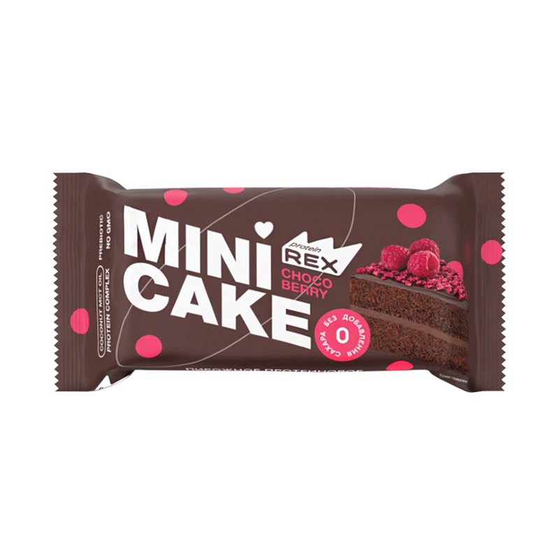 ProteinRex Mini Cake Шоколадный торт с малиной 40 г