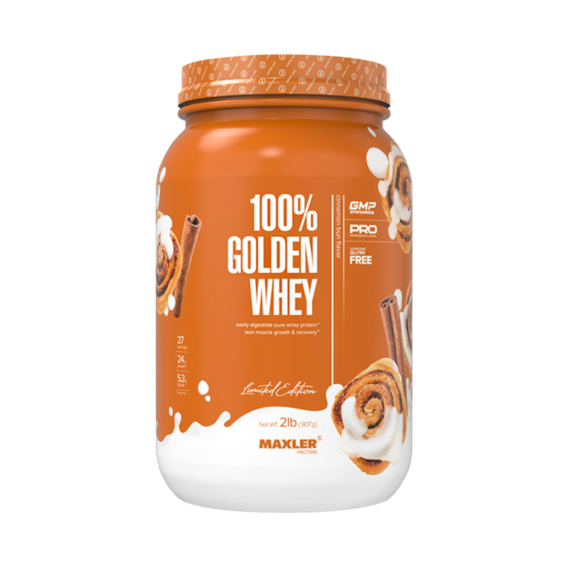 Maxler 100% Golden Whey Булочка с корицей 907 г