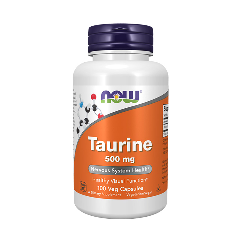 NOW Taurine 500 mg 100 капсул