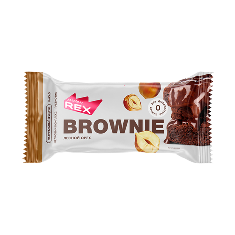ProteinRex Chocolate Brownie Лесной орех 50 г