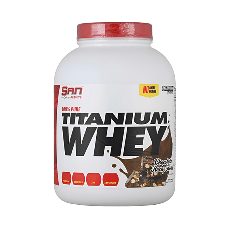 SAN 100% Pure Titanium Whey Chocolate Rocky Road 2268 г