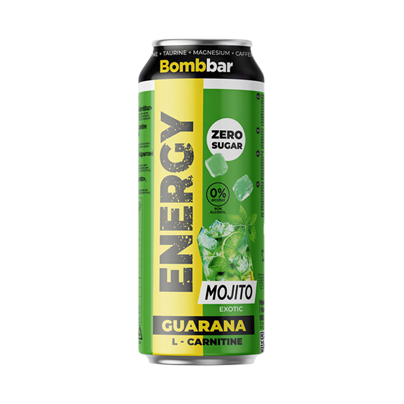 Bombbar Energy L-Carnitine + Guarana Мохито 500 мл