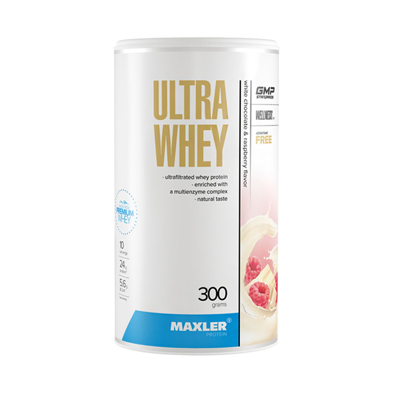 Maxler Ultra Whey Белый шоколад-малина 300 г