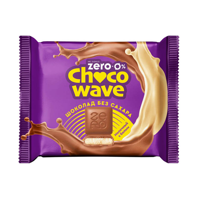 Mr. Djemius Zero Choco Wave Молочный с белым 60 г