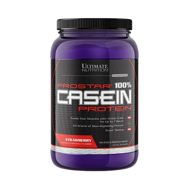 Ultimate Nutrition Prostar 100% Casein Protein Клубника 907 г