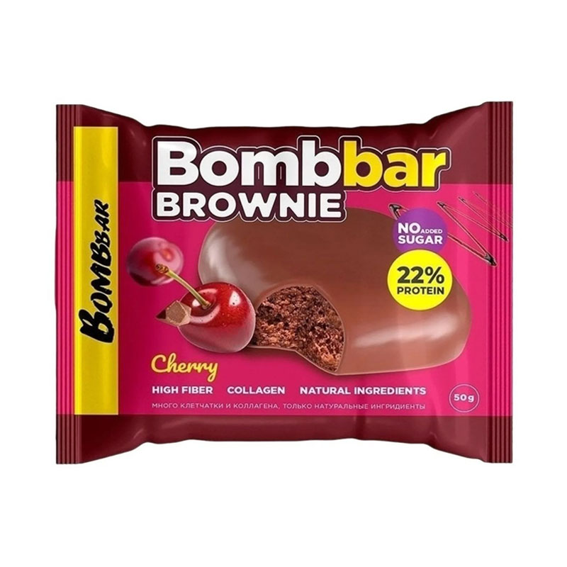Bombbar Печенье Brownie Вишнёвый 50 г