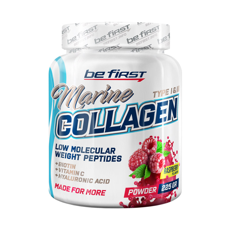 Be First Marine Collagen Малина 225 г