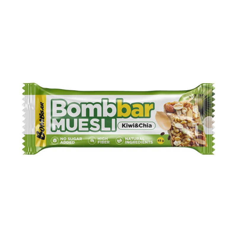 Bombbar Батончик Muesli Киви-чиа 45 г