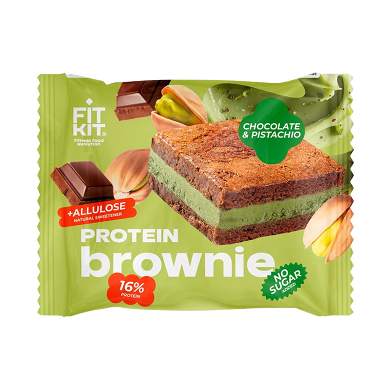 FIT KIT Protein Brownie Шоколад-фисташка 50 г