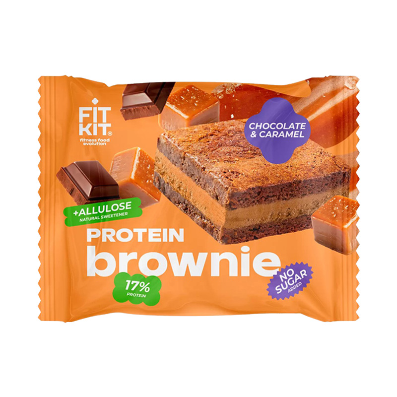 FIT KIT Protein Brownie Шоколад-карамель 50 г