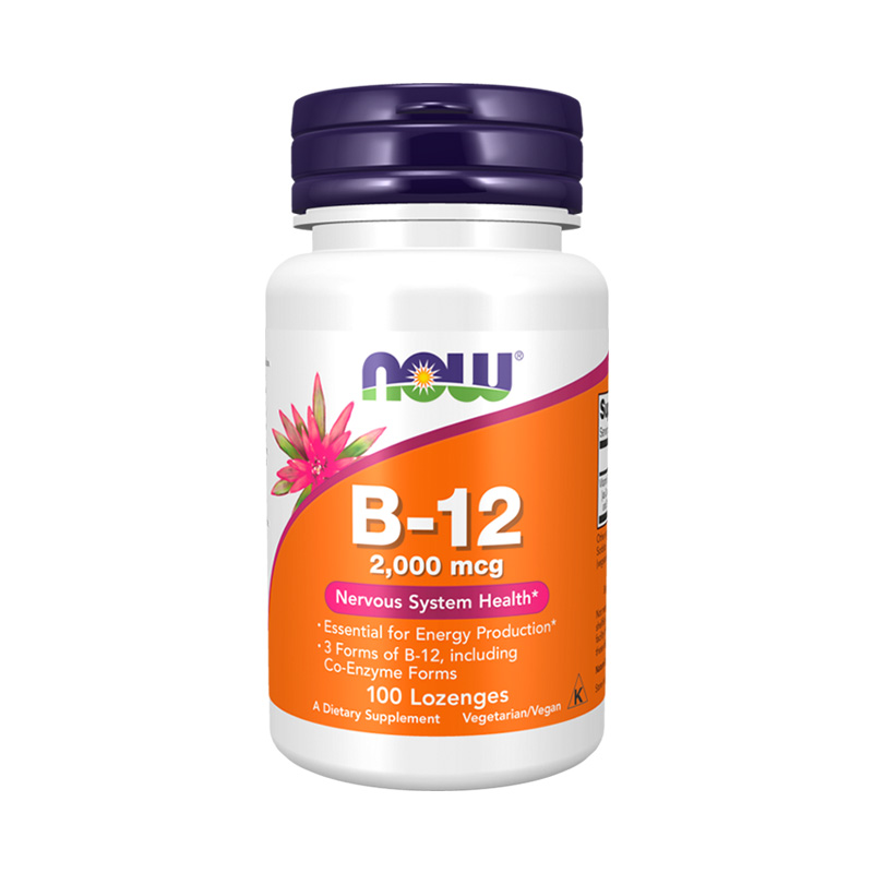 NOW B-12 2000 mcg 100 пастилок