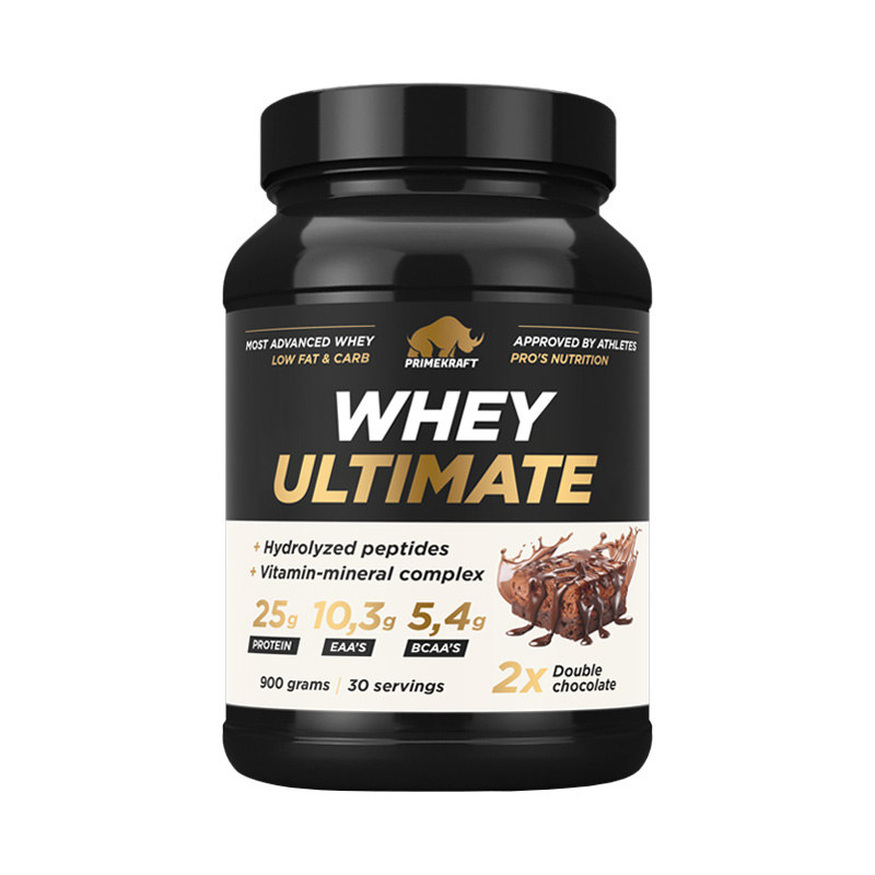 Prime Kraft Whey Ultimate Двойной шоколад 900 г